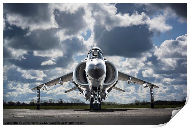 Sea Harrier FA.2 XZ439 Print by Chris North