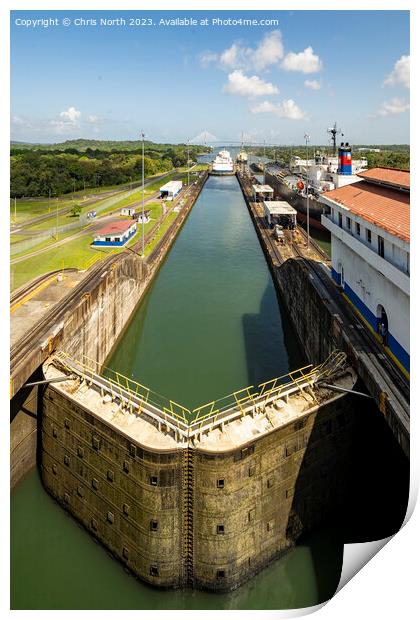 Entrance through the Panama Canal Print by Chris North