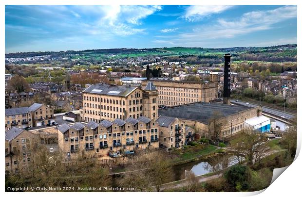 Bowling Green Mills, Bingley. Print by Chris North