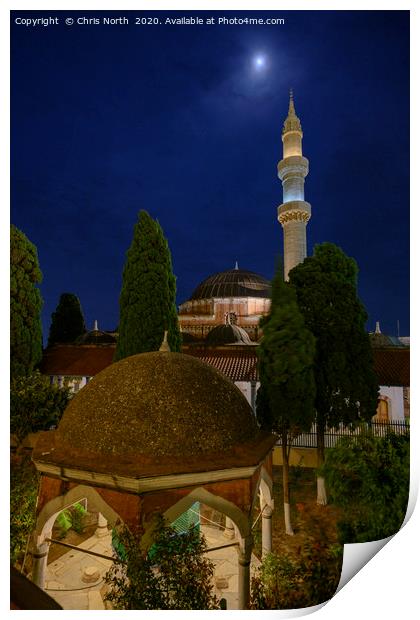 Suleymaniye Mosque Print by Chris North