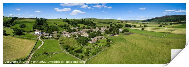 Appletreewick a Yorkshire Dales Village. Print by Chris North