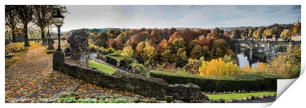 View from Knaresborough Castle Print by Chris North