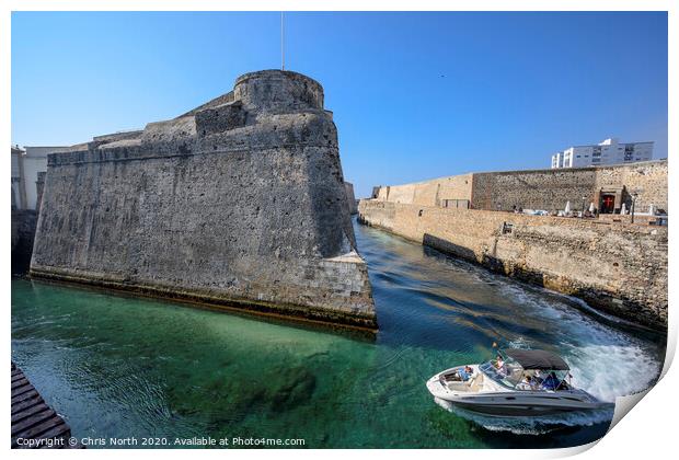 The Royal walls of Ceuta , the fortifications around Ceuta. Print by Chris North