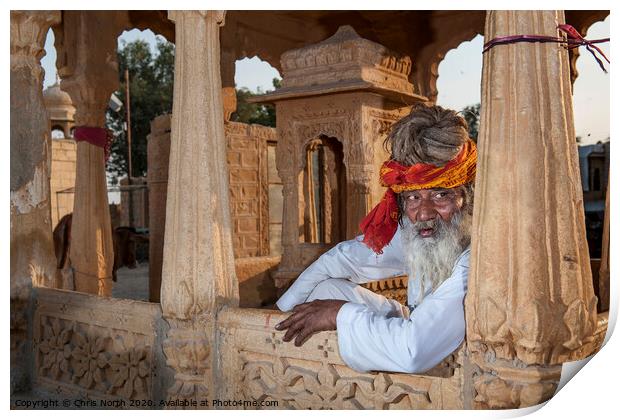 Jaisalmer Guru. Print by Chris North