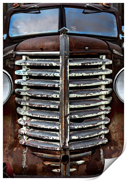 Rusted truck Print by Chris North