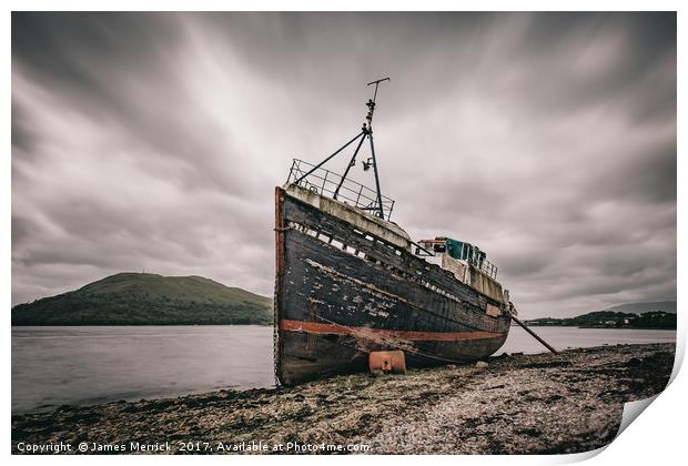 Fort William Shipwreck Print by James Merrick