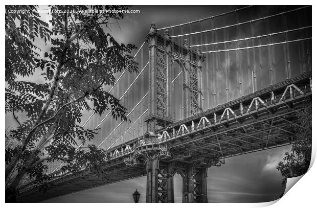 Manhattan Bridge NYC Print by Kevin Ford