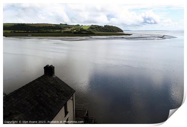 The Boat House Laugharne. Print by Glyn Evans