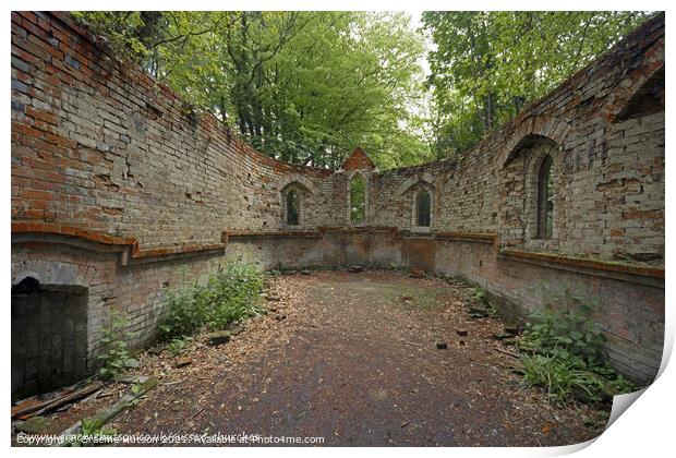 Church Ruins 3 Print by Graeme Hutson