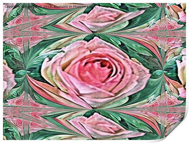 Paper Rose Print by Kate Small