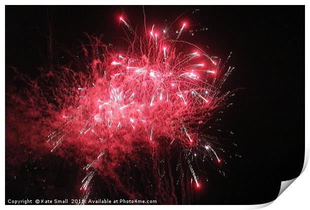 Firework in red Print by Kate Small