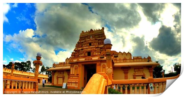 hindu temple australia Print by Yagya Parajuli