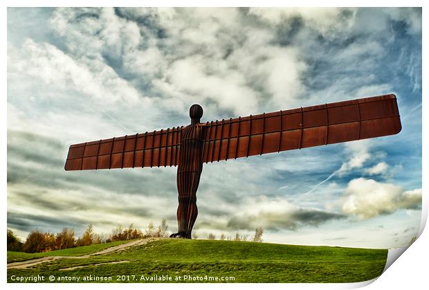 Angel of the North Print by Antony Atkinson