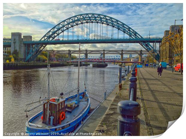 Today at the Quayside Print by Antony Atkinson