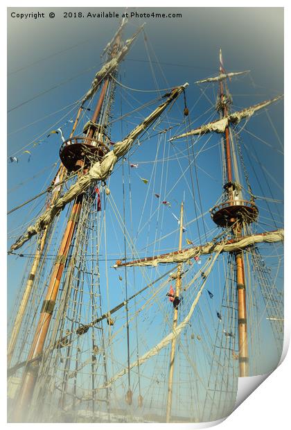 North East Tall Ships Race Print by Antony Atkinson