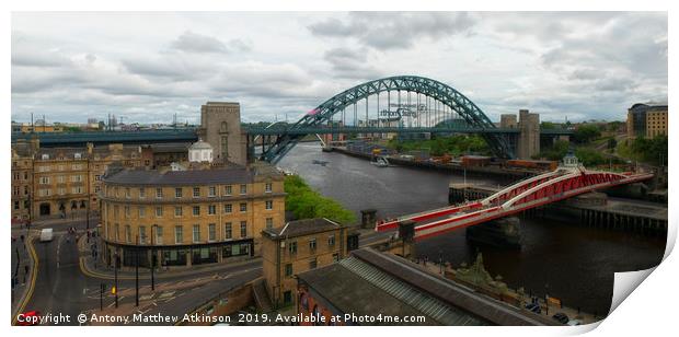 Tyne Bridge Newcastle Print by Antony Atkinson