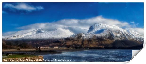 A View Across Corpach Print by Antony Atkinson