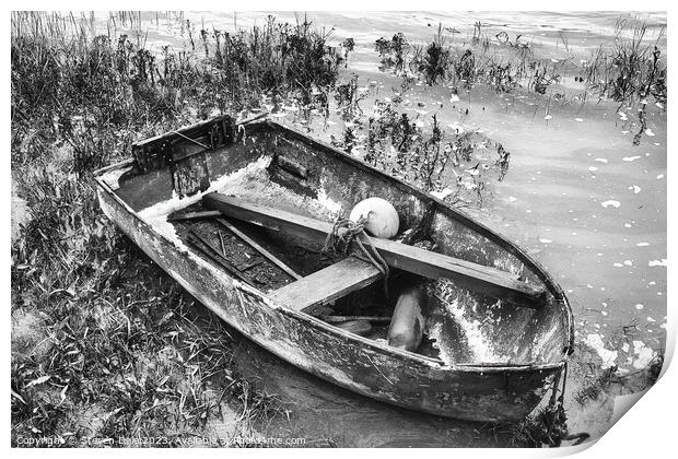 Forgotten Vessel in Maldon's Sombre Shades Print by Steven Dale