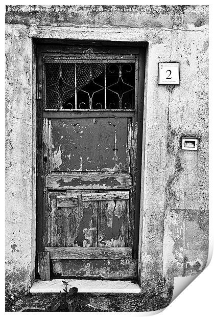 Rustic Tuscan Portal Print by Steven Dale