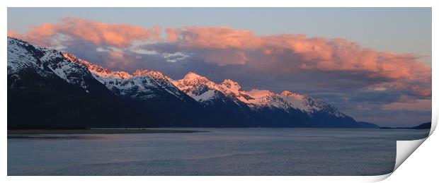 Alaskan Sunset Print by Janet Mann