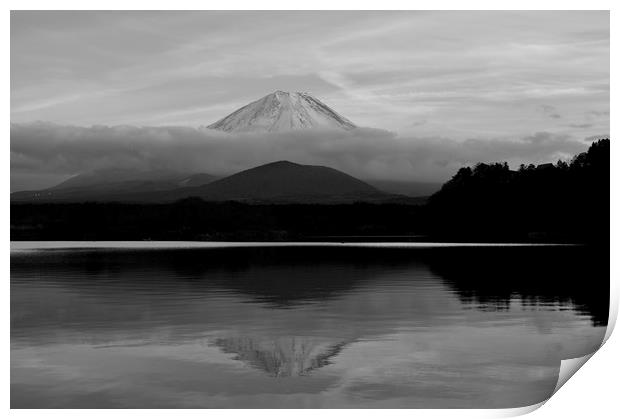 Mt Fuji Print by Justin Bowdidge