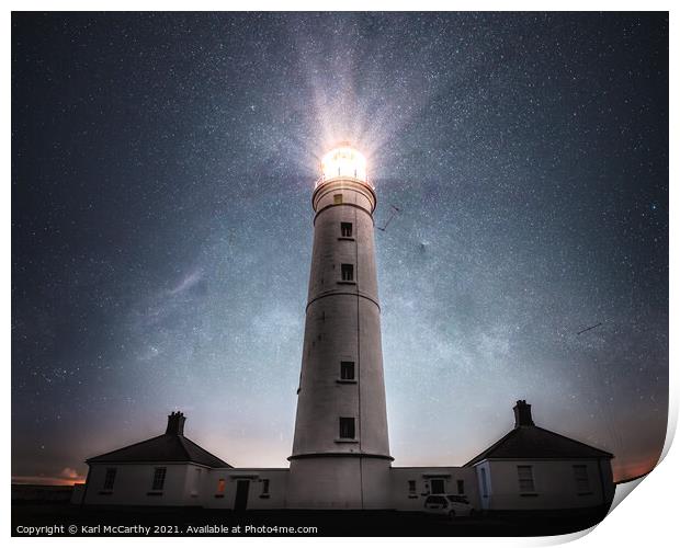 Nash Point Lighthouse Print by Karl McCarthy