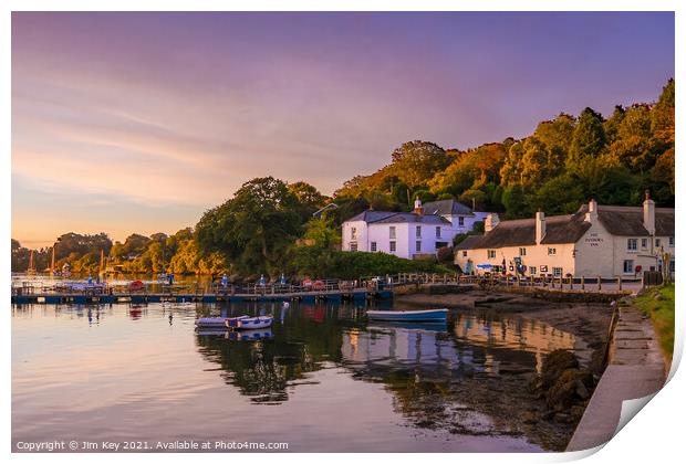 Pandora Inn Cornwall       Print by Jim Key