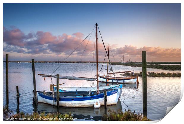 Blakeney Quay Norfolk  Print by Jim Key