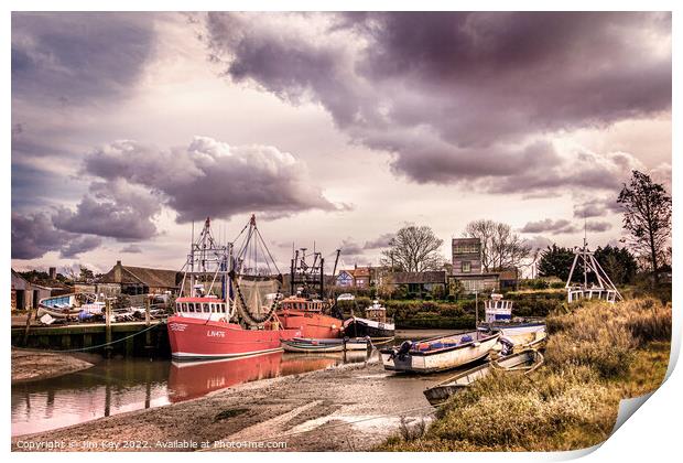 Brancaster Staithe a Stunning Harbour Print by Jim Key