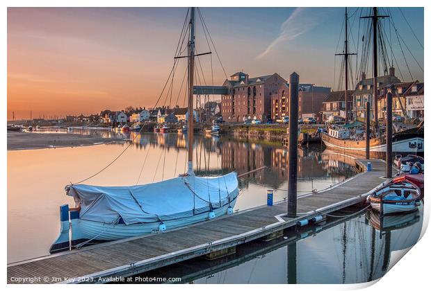 April sunrise Wells next the Sea Norfolk  Print by Jim Key