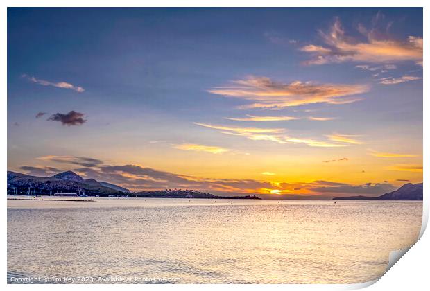 Sunrise in Puerto Pollensa  Print by Jim Key