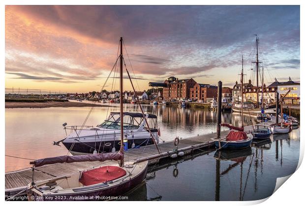 Wells next the Sea  Sunrise  Print by Jim Key