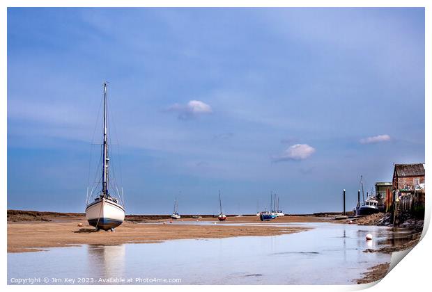 East Fleet Wells next the Sea Norfolk  Print by Jim Key