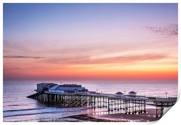 Cromer Pier Norfolk Sunrise  Print by Jim Key