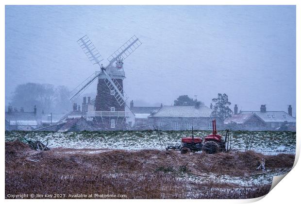 Winters Harvest at Cley next the Sea  Print by Jim Key