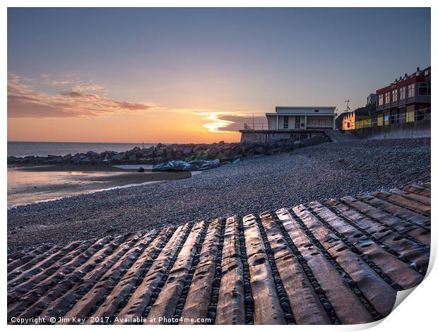 The Fishing Boat Ramp Sheringham  Print by Jim Key