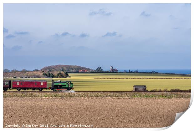 Sun Sea and Steam Trains NNR Print by Jim Key