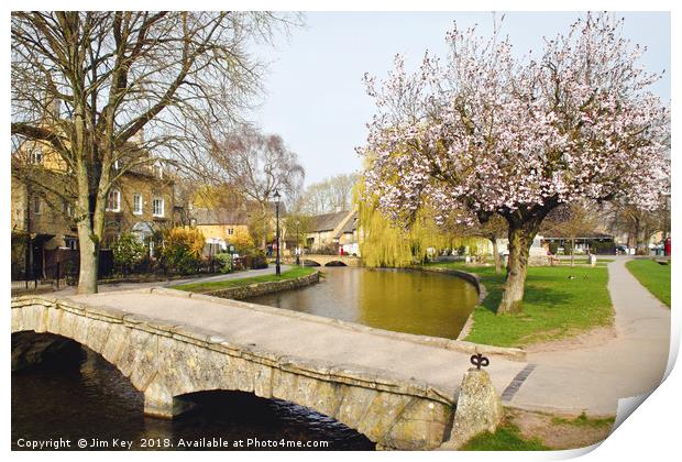 A Blossoming Spring in the Cotswolds Print by Jim Key