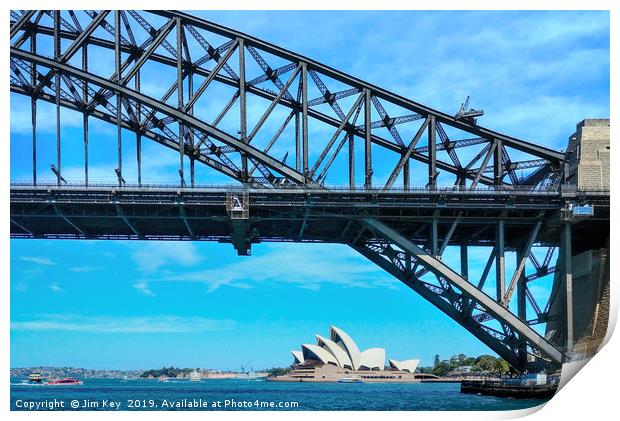 Majestic Sydney Harbour Bridge Print by Jim Key