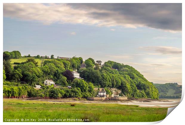 Laugharne The Boathouse  Print by Jim Key