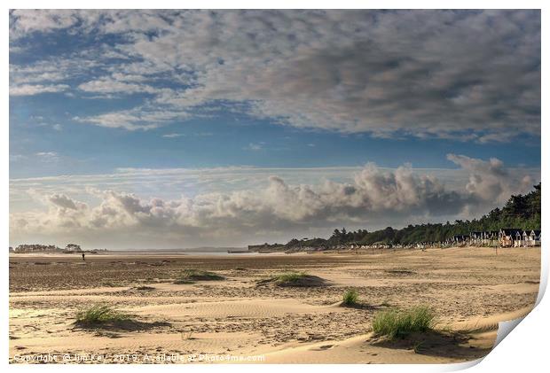 Wells Beach Norfolk Print by Jim Key