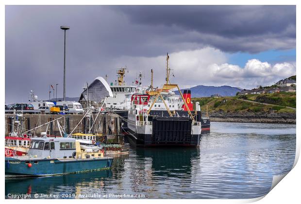 Mallaig Ferry Terminal Print by Jim Key