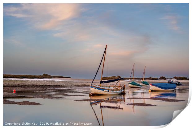 Burnham Overy Staithe Norfolk Print by Jim Key