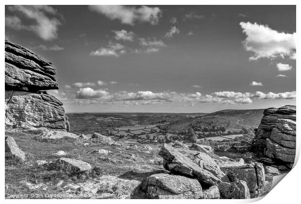 Hound Tor Dartmoor Print by Jim Key