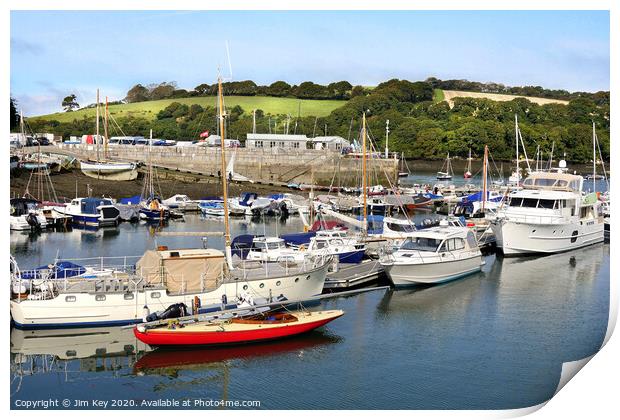 Mylor Yacht Harbour  Print by Jim Key