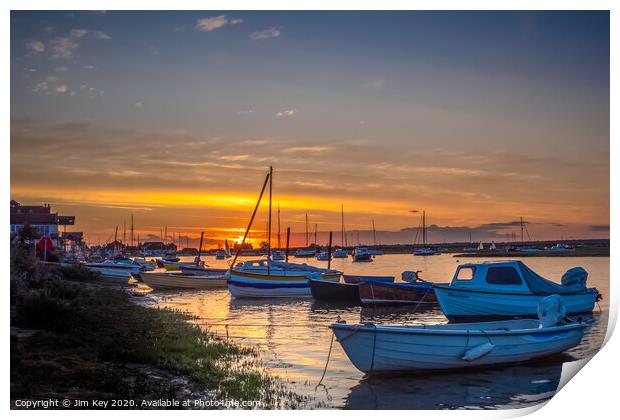 Wells Quay Norfolk Print by Jim Key