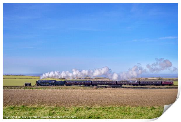 Black Prince Steam Train Norfolk Print by Jim Key