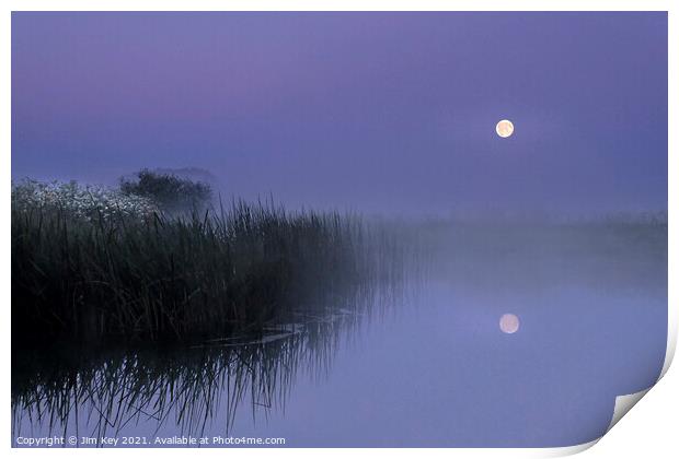 Moon River Reflection Print by Jim Key