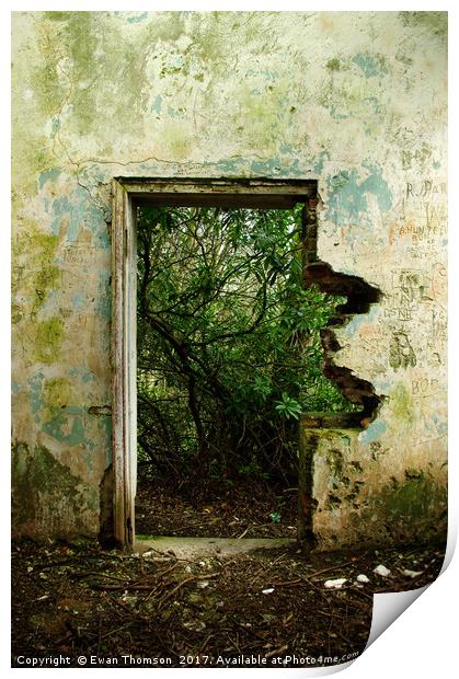 The Doorway Print by Ewan Thomson