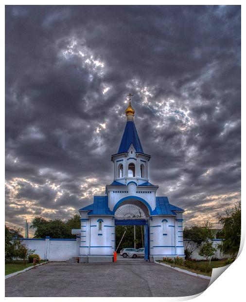 Gateway to the Iversky Convent Print by Dave Williams